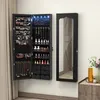 COSTWAY Šperkovnica s LED osvetlením, 6 zásuviek a zrkadlo, Náhľad obrázku produktu 8