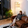 Lampa stojąca EDISHINE do salonu, złota, lampa łukowa z Podgląd zdjęcia produktu 6