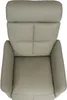 A top-down view of a gray leather recliner chair. Produktbild-Vorschau
