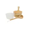 Sauna-Aufguss-Set – Holz-Aufgusskübel mit Kelle und Produktbild-Vorschau 2