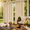 1x Garden Outdoor Vorhang Wetterfest Mit ösen Wasserdicht Produktbild-Vorschau 2