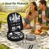 Camping Geschirr Set 2 Personen, Edelstahl Besteck Set mit Produktbild-Vorschau 6
