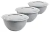 3er-Set Schüssel mit Deckel 5l, stapelbar, vielseitig für Produktbild-Vorschau 1