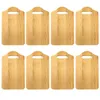 8er Set Schneidebrett aus Naturholz 25x15x1cm Küchenbrett Produktbild-Vorschau 1