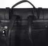 Lederrucksack Schwarz mit 3 Riemen – Eleganter City- & Produktbild-Vorschau 10