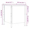 vidaXL Ławka ze schowkiem dąb wędzony 40x42,5x50 cm Podgląd zdjęcia produktu 12