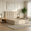 Polsterbett 180x200 cm mit Lattenrost, Doppelbett mit Produktbild-Vorschau 3