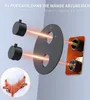 Schwarz Duschsystem mit Thermostat, Duscharmatur Produktbild-Vorschau 5