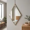 QUVIO Spiegel Diamantform schmal - Gold Produktbild-Vorschau 4