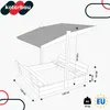 Pískoviště KOTARBAU® se střechou 120 x 120 cm, dřevěné, s Náhled obrázku produktu 3
