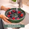 Obstwaschschüssel mit Abtropffunktion, Beeren Sieb Schale Produktbild-Vorschau 6