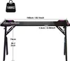 LZQ Gaming Tisch LED 140cm x 60cm, Gamer Schreibtisch Produktbild-Vorschau 2
