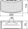 Keuco Schwammkorb Tiefe 70 mm mit verdeckter Befestigung - Produktbild-Vorschau 3