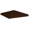 vidaXL Padiglione tetto 310 g / m² 3x3 m Marrone Anteprima dell’immagine prodotto 1