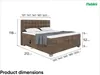 MEBLINI Boxspringbett Elektrisch Verstellbar - Gepolstert Produktbild-Vorschau 7