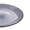 Talerz deserowy NAVIA granatowy z brązową obwódką 19 cm Podgląd zdjęcia produktu 3