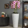 Künstliche Orchidee Kaskaden Blumenstrauß Creme und Rosa im Produktbild-Vorschau 9