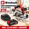 Einhell Handkreissäge TE-CS 18/150 Li - 18V mit Akku 2.5 Produktbild-Vorschau 12