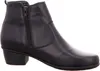 A black leather ankle boot is shown from the side against a white background. Anteprima dell’immagine prodotto