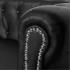 vidaXL Chesterfield-Sofa 3-Sitzer Kunstleder Schwarz Produktbild-Vorschau 6