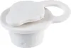 A white rubber stopper with a loop and a cap, isolated on a white background. Voir les images du produit
