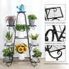 Kovový stojan na květiny 9 pater 90×22×121,5 cm – regál na Náhled obrázku produktu 3