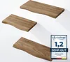 LAMO Manufaktur 3 Stück Wandregal aus Holz mit unsichtbarer Produktbild-Vorschau 1