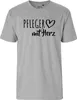 Huuraa Herren T-Shirt Pfleger mit Herz M Sport Grey Bio Produktbild-Vorschau 2