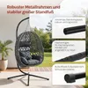 WOLTU Hängesessel mit Gestell bis 150 kg belastbar Produktbild-Vorschau 6
