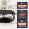 SalesFever Couchtisch rund Ø 86 cm | Klarglasplatte 10 mm | Produktbild-Vorschau 3