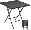 CASARIA® Table pliante polyrotin 65x65x75cm table jardin Voir les images du produit 2