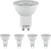 A group of five Sylvania GU10 LED light bulbs are displayed against a white background. One bulb is positioned above the other four, which are arranged in a row. Produktbild-Vorschau