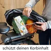 Wasserdichter Fahrradkorb Regenhülle schwarz Produktbild-Vorschau 6