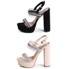 topschuhe24 3013 Damen Plateau Sandaletten Glitzer Produktbild-Vorschau 4