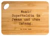 Mr. & Mrs. Panda Frühstücksbrett Spruch Mami Superheldin - Produktbild-Vorschau 1