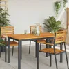 Plateau de table vidaXL, acacia massif huilé naturel, 120 x Voir les images du produit 3