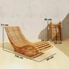 Outsunny Sonnenliege aus Akazienholz Klappbar Ergonomisch Produktbild-Vorschau 3