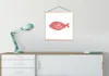 MuchoWow® Textilposter Pastell - Fisch - Rosa 60x60 cm mit Produktbild-Vorschau 3