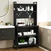 A bathroom setting with a storage unit next to a sink and bathtub. Náhľad obrázku produktu