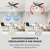 Klarstein Bolero - Ventilateur de plafond 2 en 1 , diamètre Voir les images du produit 4