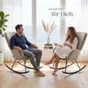 tectake® Schaukelstuhl  Swing 70 x 93 x 100 cm, Produktbild-Vorschau 8