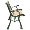 vidaXL Gartenbank 122 cm Gusseisen und Massivholz Tanne -  Produktbild-Vorschau 4