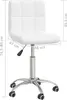 vidaXL Chaise de bureau Pivotante Blanc Similicuir Voir les images du produit 8