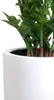 VIVANNO Pflanzkübel Fiberglas CITY Rund, Hochglanzweiß Produktbild-Vorschau 4