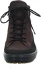 A close-up, front-facing view of a brown and black boot. Náhľad obrázku produktu