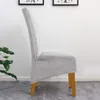 Topchances Set of 4 Velvet XL Velikost židle kryty jídelní Náhled obrázku produktu 7