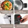 GOURMETmaxx Energiespartopf Aluminium 5,8l - schwarz/rot Produktbild-Vorschau 3