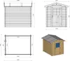 Gartenhaus, Gerätehaus 4.75m2 - 1.9x2.5m - 28mm Produktbild-Vorschau 7