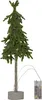 A small, artificial Christmas tree with LED lights and a concrete base. Produktbild-Vorschau
