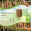 Floranica recinzione a staccionata in nocciolo castagno 10m Anteprima dell’immagine prodotto 2